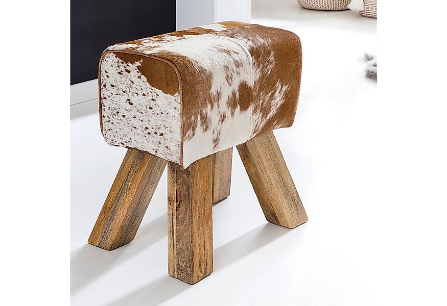 FINEBUY Sitzhocker Design Springbock Fußhocker Turnhocker Turnbock Pferd Le günstig online kaufen