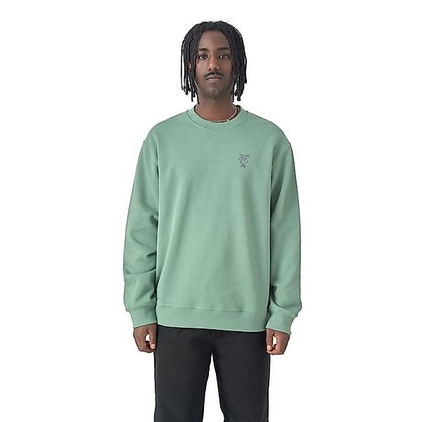 Cleptomanicx Sweater Sketch Gull - comfrey green günstig online kaufen