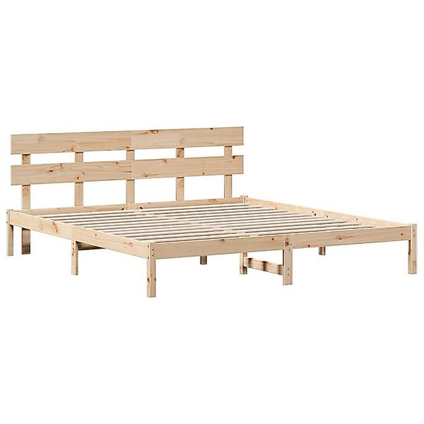 vidaXL Bett Kiefernholz-Bettgestell Naturholz Massives Kiefernholz 180 x 20 günstig online kaufen