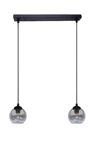 Licht-Erlebnisse Pendelleuchte STAMGUI, ohne Leuchtmittel, Rauchglas Metall günstig online kaufen