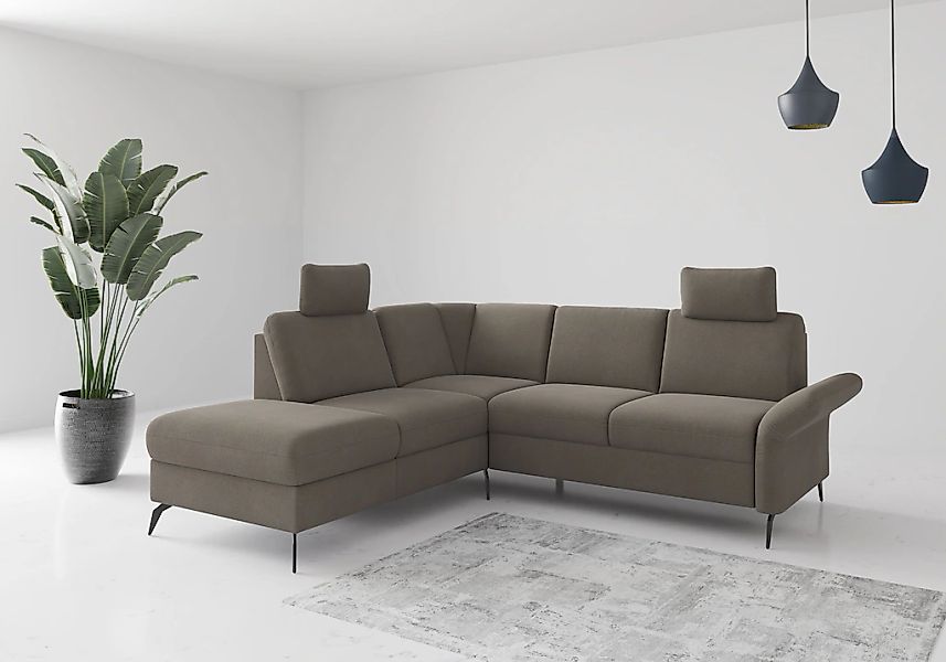 Home affaire Ecksofa "Rochelle", optional: Armteilverstellung, klappbar, Be günstig online kaufen