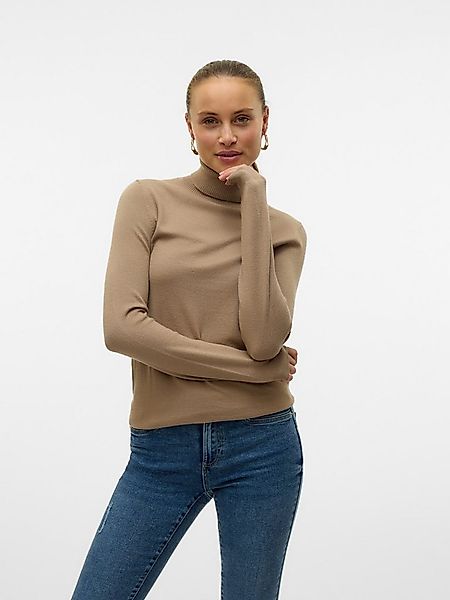 Vero Moda Rollkragenpullover VMHAPPINESS LS ROLLNK PULLOVE GA BOO REP günstig online kaufen