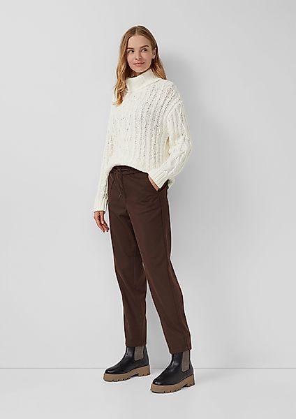 s.Oliver Stoffhose 7/8-Flanell-Hose mit Elastikbund günstig online kaufen
