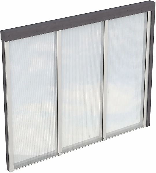 Skanholz Carport-Seitenwand m. Polycarbonat, Wandanbau günstig online kaufen
