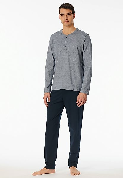 Schiesser Schlafanzug ""Casual Essentials"", (2 tlg.), mit feinen, gestrick günstig online kaufen