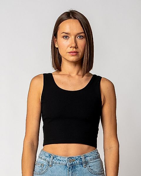 GORG Crop-Top Damen Geripptes Cropped Top aus Bio-Baumwolle & TENCEL Modal günstig online kaufen