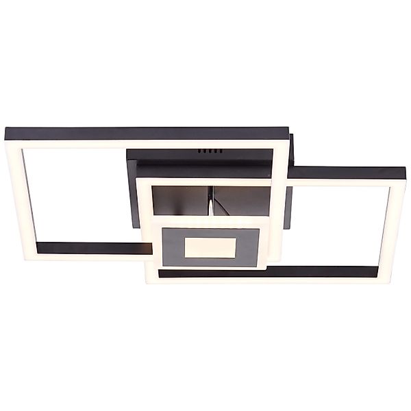 Brilliant LED-Deckenleuchte Lenora Schwarz 40 cm x 40 cm günstig online kaufen