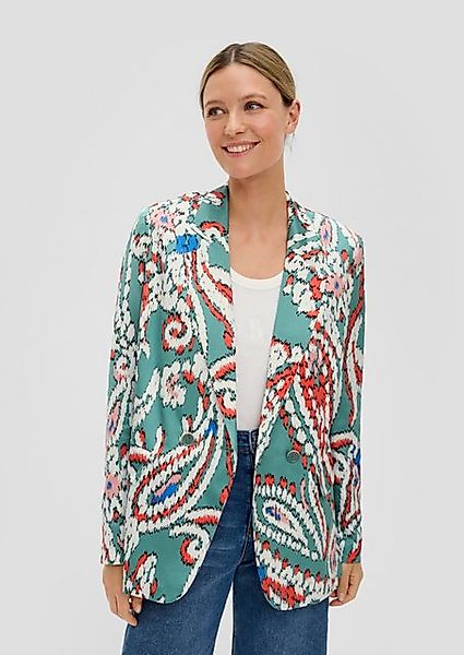 s.Oliver Blusenblazer mit All-Over Print günstig online kaufen