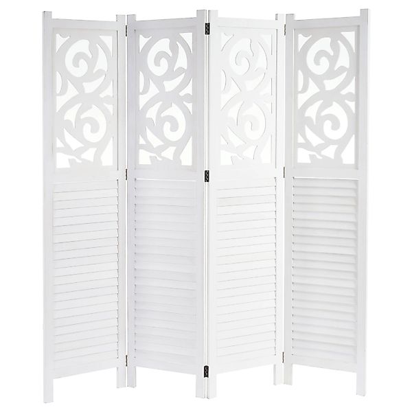MCW Paravent Izmir 170x161x2cm Weiß günstig online kaufen