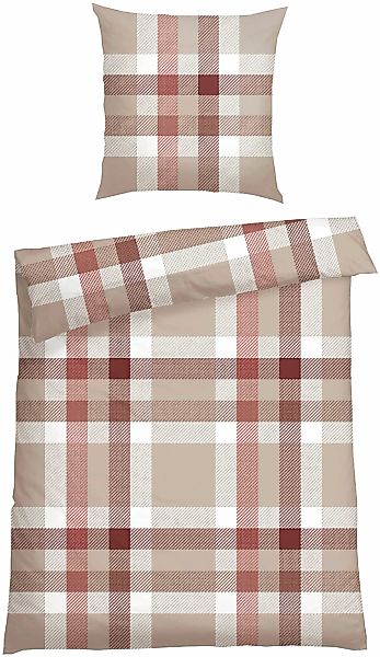 Schiesser Bettwäsche "Kris aus weicher Baumwolle mit markanten Karos" 2 Stk günstig online kaufen