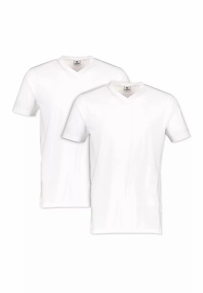 LERROS T-Shirt "LERROS V-Neck Doppelpack T-Shirt in Premium Baumwollqualitä günstig online kaufen