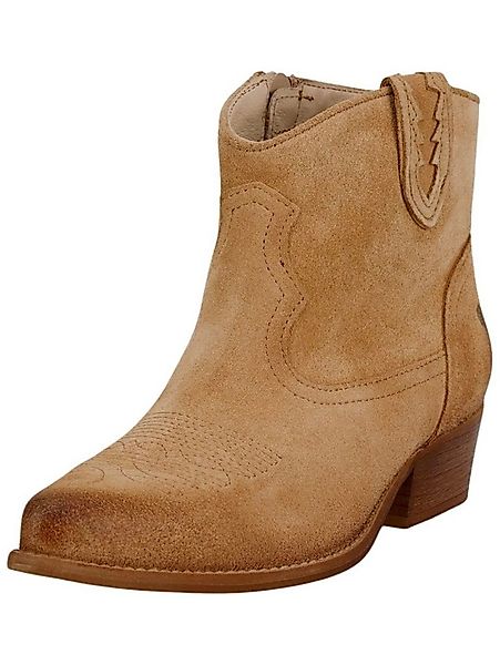 Felmini Wide Fit Stiefelette Veloursleder . Cowboy Stiefelette günstig online kaufen