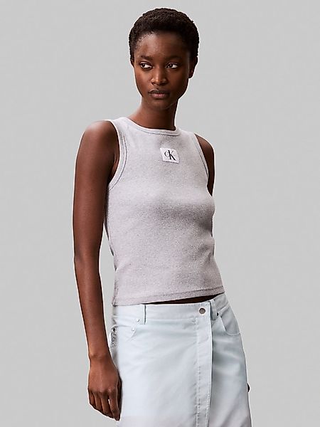 Calvin Klein Jeans Tanktop A - WVN LBL 2X2 CTTN Mit Rundhalsausschnitt günstig online kaufen