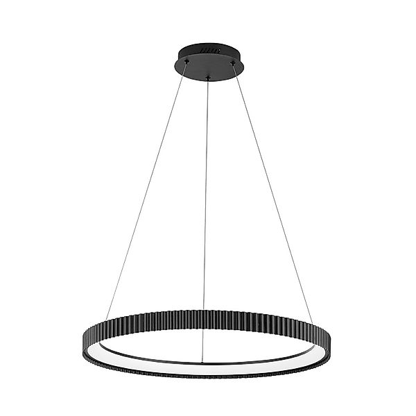 LED-Pendellampe Niike, schwarz, Ø 70 cm, Metall, CCT günstig online kaufen
