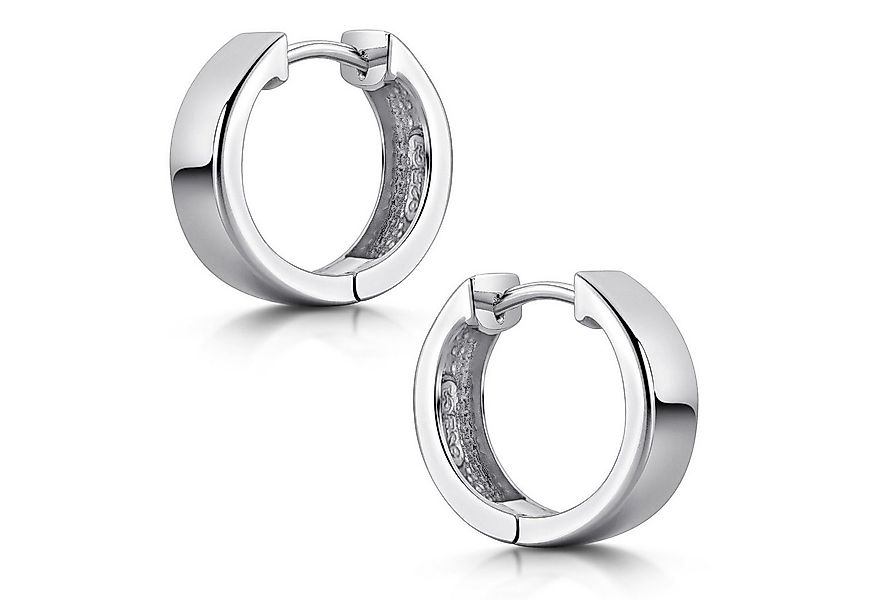 Materia Klappcreolen Damen Silber breit Ø15mm SO-441, aus 925 Sterling Silb günstig online kaufen