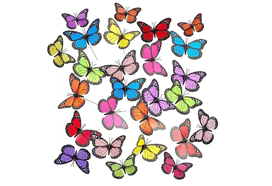 relaxdays Gartenfigur Gartendeko Schmetterling 72er Set günstig online kaufen