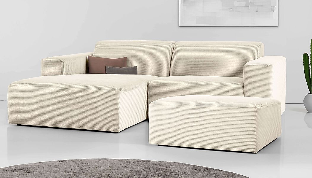 INOSIGN Ecksofa »Koa,228cm, L-Form, Modulsofa, Webstoff, Cord«, Designsofa, günstig online kaufen