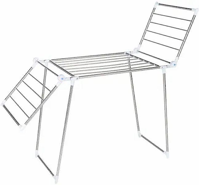 WENKO Wäscheständer "Modell Profi Plus" Flügel Wäschetrockner, Edelstahl, k günstig online kaufen