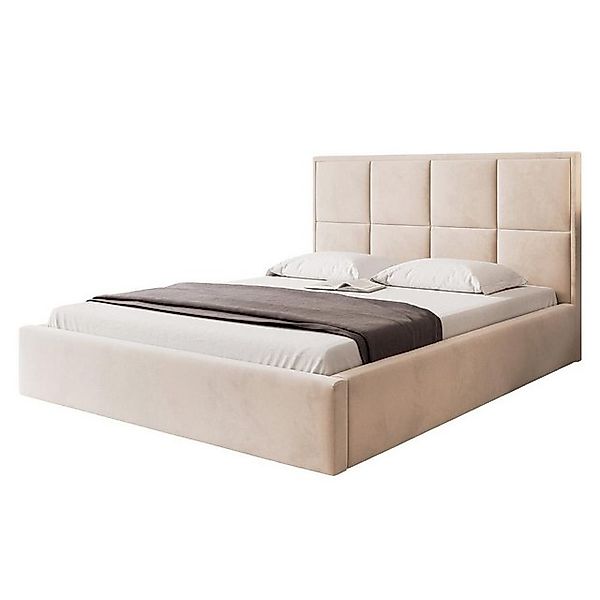 Compleo Polsterbett in Samt Bezug, Klassisch und Elegant Design, Designer P günstig online kaufen
