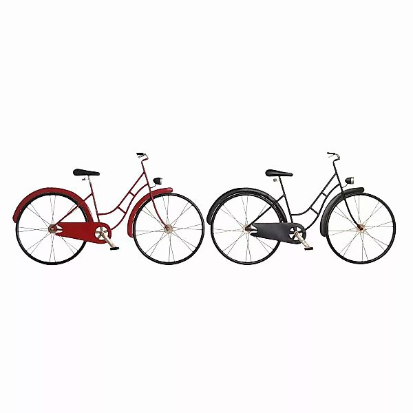 Deko-figur Dkd Home Decor Rot Schwarz Fahrrad Metall (79,5 X 4 X 47 Cm) (2 günstig online kaufen