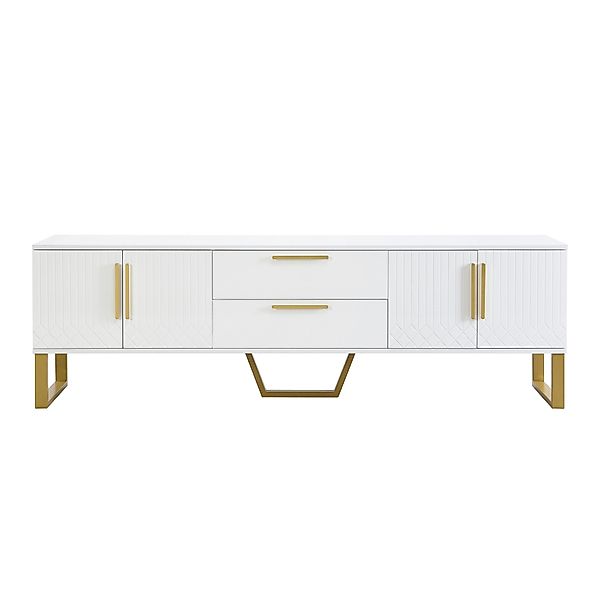 OKWISH TV-Schrank High-Gloss TV-Schrank mit kunstvollen günstig online kaufen