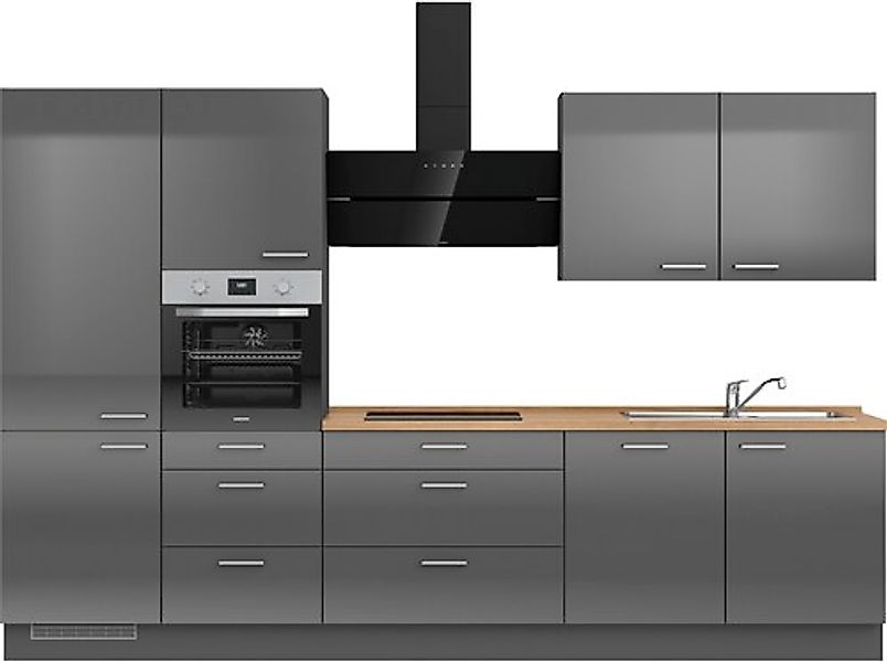 nobilia® Küchenzeile »"Flash II"« vormontiert, Ausrichtung wählbar, Breite günstig online kaufen