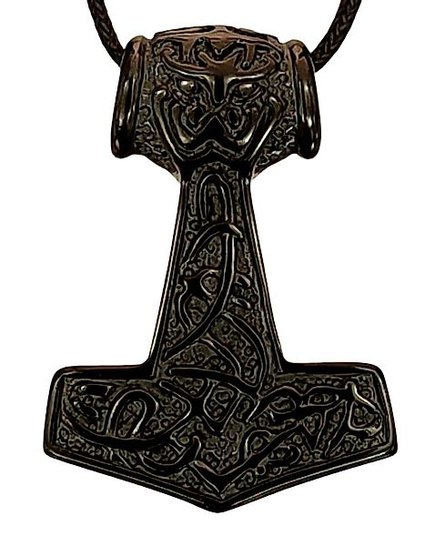 Kiss of Leather Kettenanhänger Thorshammer schwarz günstig online kaufen