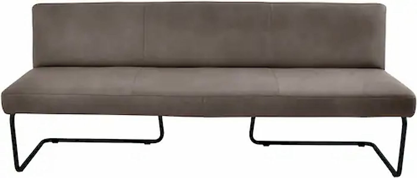 K+W Komfort & Wohnen Polsterbank in abgerundeter Form, Rundrohrkufe lang ge günstig online kaufen