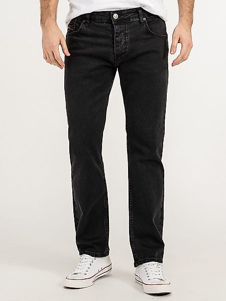 Lorenzo Loren Straight-Jeans Herren Jeans Schwarz günstig online kaufen