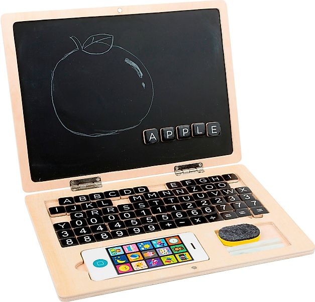Small Foot Magnettafel Holz-Laptop mit Magnet-Tafel günstig online kaufen