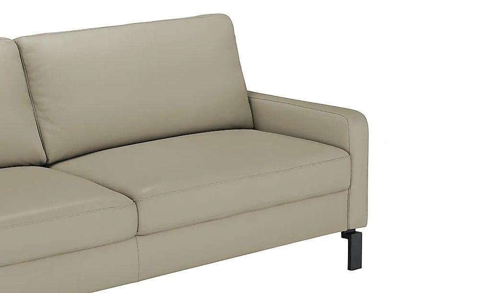 Max Schelling Ledersofa mit Winkelfüßen Maximum ¦ grau ¦ Maße (cm): B: 184 günstig online kaufen