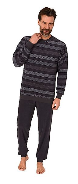 Normann Pyjama Normann Herren Frottee Schlafanzug Streifenlook – auch in Üb günstig online kaufen