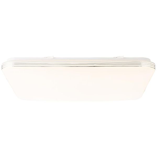 LED Deckenleuchte Ariella in Weiß und Chrom 48W 5000lm günstig online kaufen