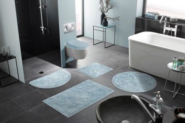 my home Badematte "Jos, Badvorleger, Badezimmer Teppich" Höhe 22 mm rutschh günstig online kaufen