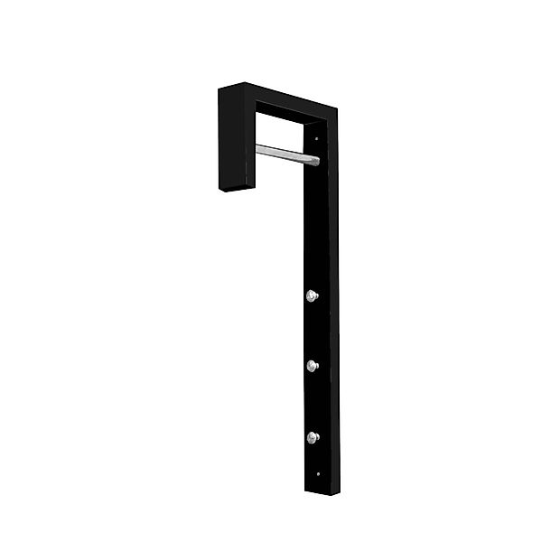 HTI-Living Garderobe Garderobenleiste Altona Schwarz (Stück, günstig online kaufen