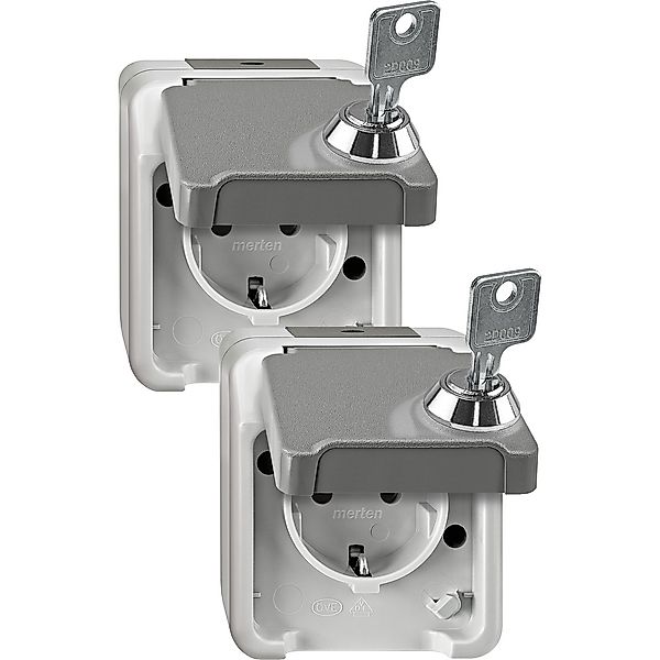 Merten SCHUKO-Steckdose lichtgrau MEG2424-8029 günstig online kaufen