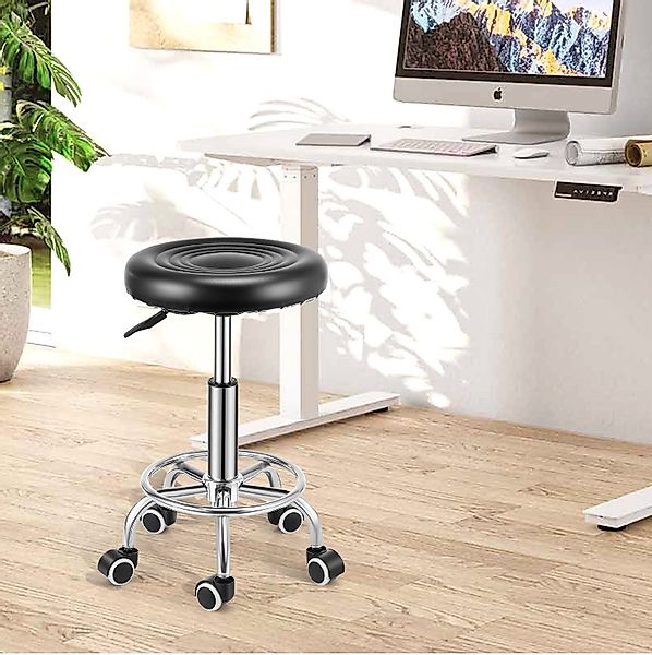 WILGOON Drehhocker Drehstuhl Höhenverstellbar Stühle Arbeitshocker günstig online kaufen