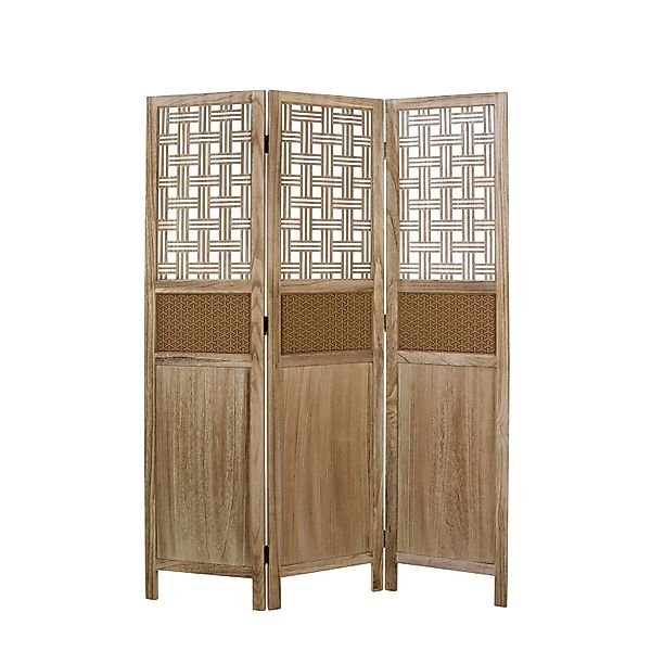 Homestyle4u Paravent Raumteiler Holz Trennwand Natur günstig online kaufen