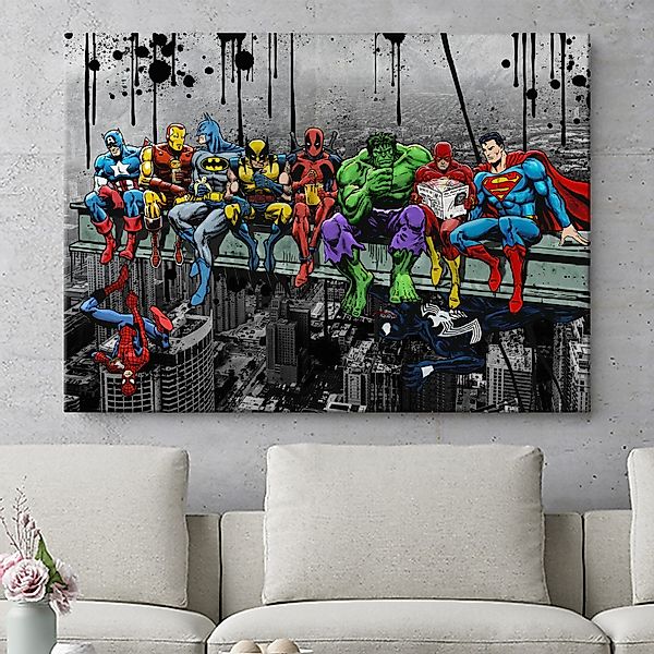 Artmazing Leinwandbild Super Hero Lunch Time, günstig online kaufen