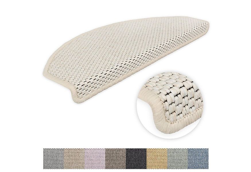 Metzker® Stufenmatte Stufenmatten Göteborg Halbrund Hellbeige 16 Stück, hal günstig online kaufen