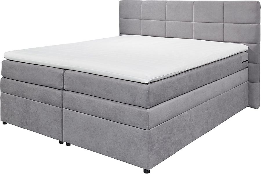 ED EXCITING DESIGN Boxspringbett »Tacoma«, inkl. Bettkasten und Topper günstig online kaufen