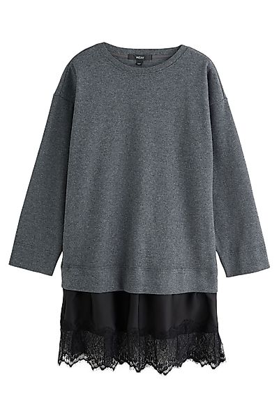 Next 2-in-1-Kleid 2-in-1 Pullover-Spitzerock mit weichem günstig online kaufen