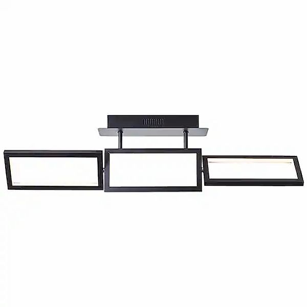 Brilliant Deckenleuchte »Ranut«, 3 flammig, LED Deckenlampe 3flg schwarz günstig online kaufen