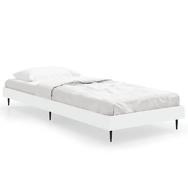 vidaXL Bettgestell Weiß 75x190 cm Holzwerkstoff 832309 günstig online kaufen