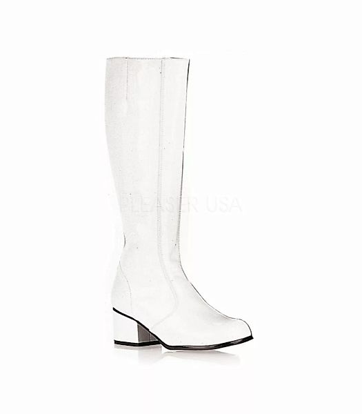 Retro Stiefel GOGO - Lack Weiß (Schuhgröße: EUR 44) günstig online kaufen