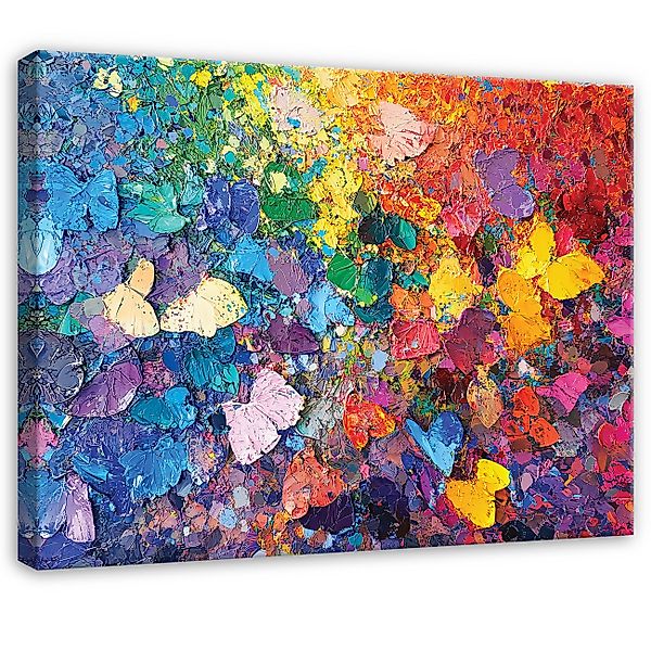 Wallarena Leinwandbild Abstrakt Bunt Kunst Modern günstig online kaufen