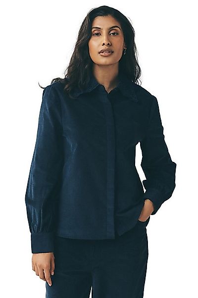 LAURA ASHLEY Hemdbluse Laura Ashley Cordbluse mit besticktem Kragen (1-tlg) günstig online kaufen