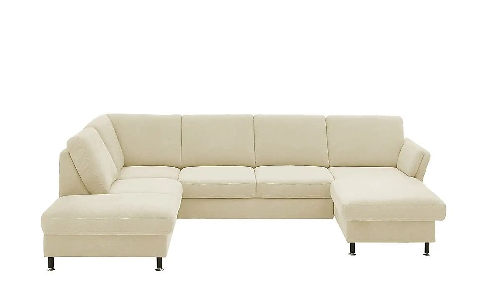 meinSofa Wohnlandschaft aus Flachgewebe Veit ¦ beige ¦ Maße (cm): B: 305 H: günstig online kaufen