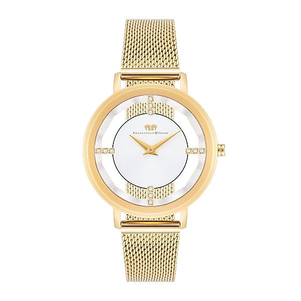 Rhodenwald & Söhne Quarzuhr Lucrezia gelbgold, günstig online kaufen