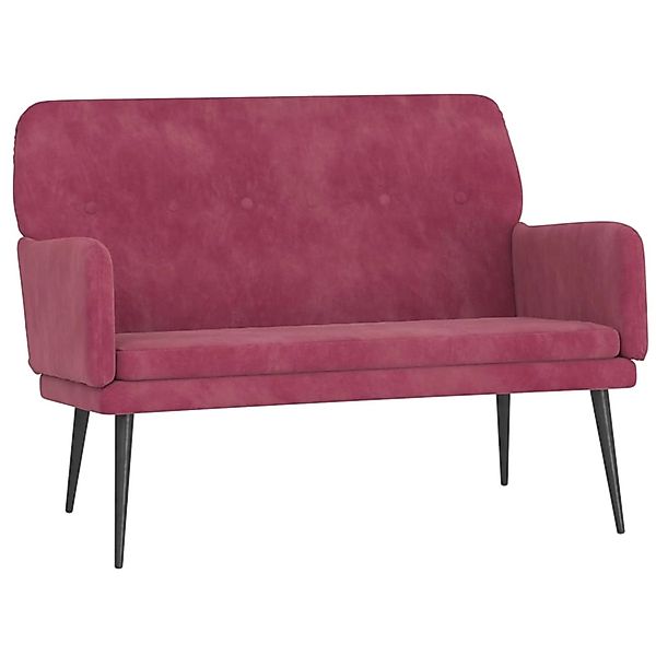 vidaXL Sitzbank Weinrot 108x79x79 cm Samt 351418 günstig online kaufen